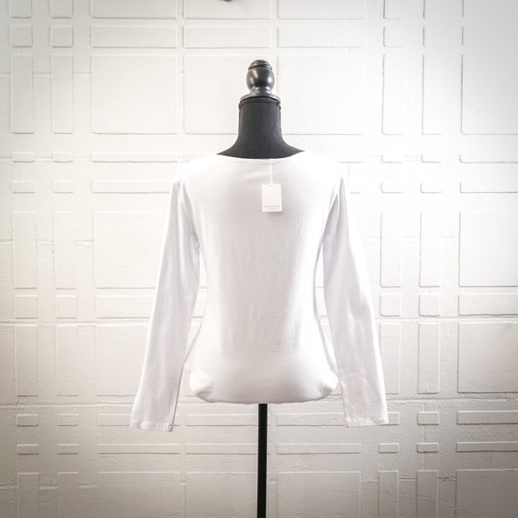 Mangopop Scoop Neckline Long Sleeve Bodysuit, XL - Picture 2 of 4